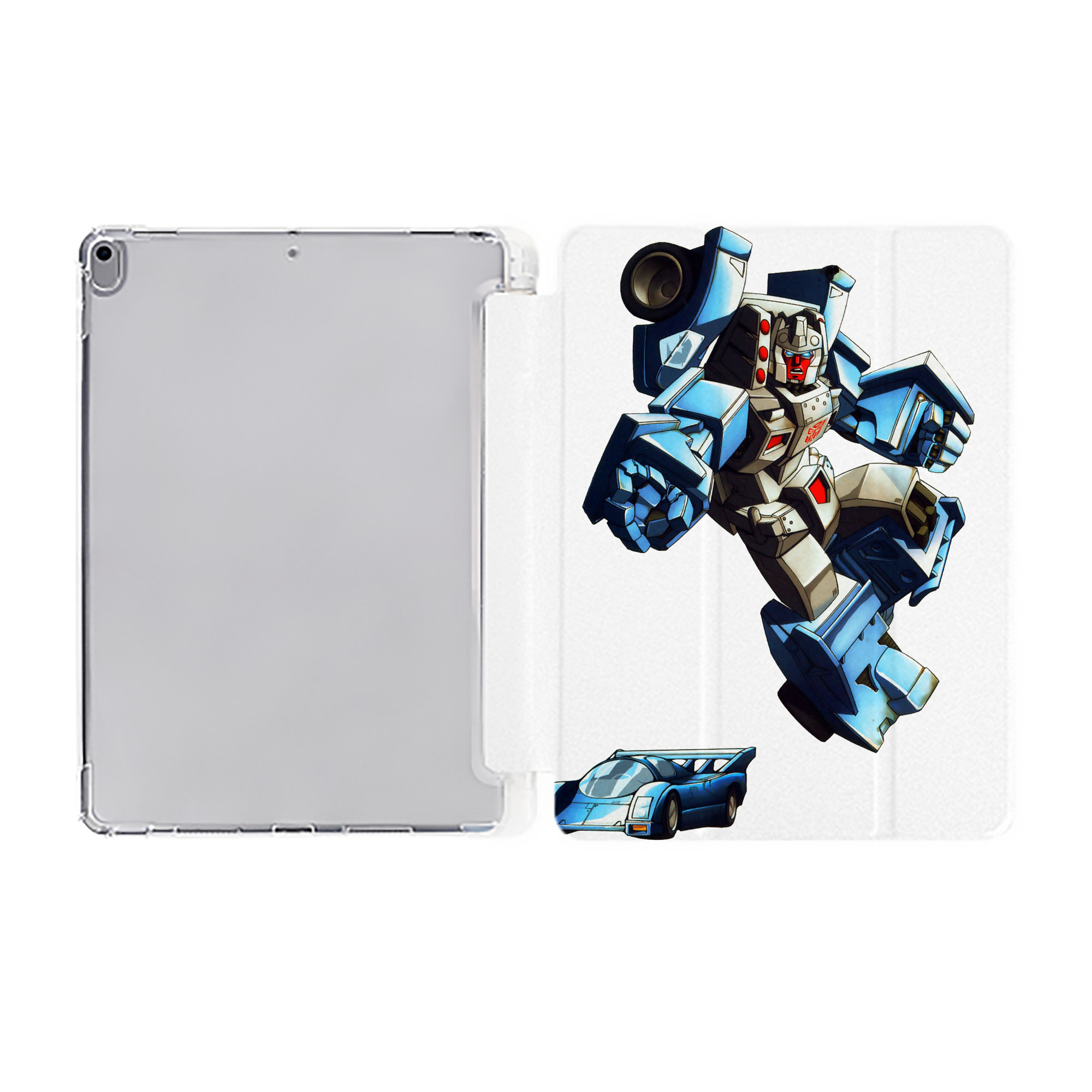 （画像用）  IPad ケース ペン収納付き 三つ折りスタンド PUレザー×シリコン 対応機種9.5/10.5/10.9インチ